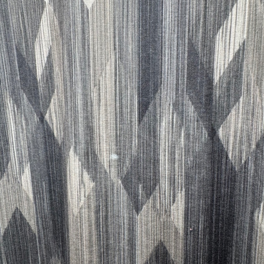 Prana Strapless Dress Women Grey Geometric Diamond Print Black Yoga Comfort M - Picture 8 of 9